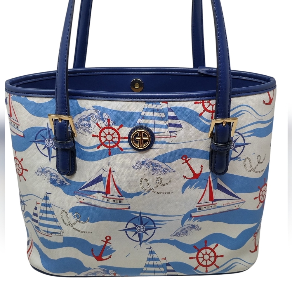 Gianni Bernini North South Nautical Tote Bag